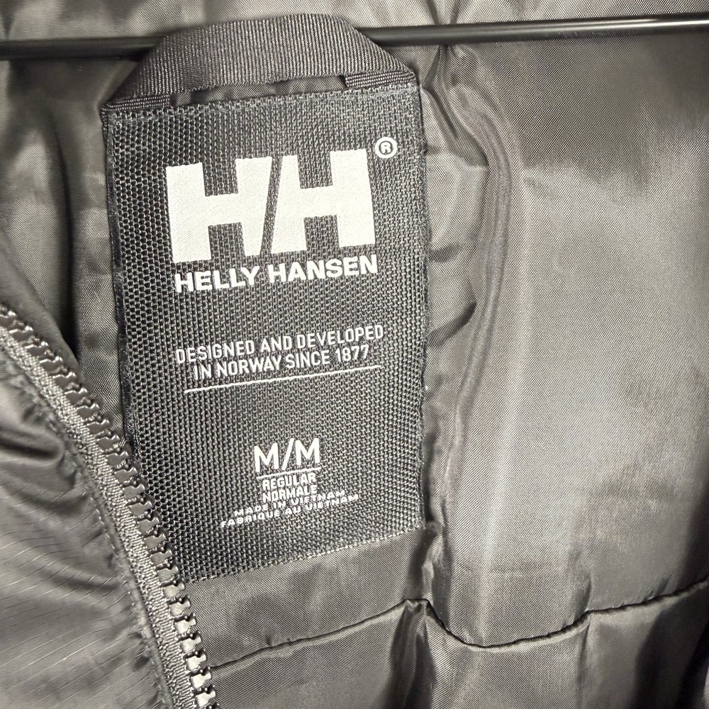 Helly Hansen Womens Essence Down Hooded Jacket Black Medium New 53818-990 *Logo* - Picture 7 of 13